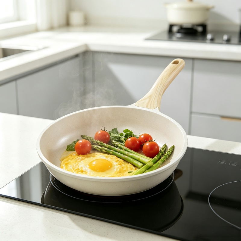 Home Cooking Classes - Ceramic Non‑Stick Wok Saucepan, Wear‑Resistant Universal