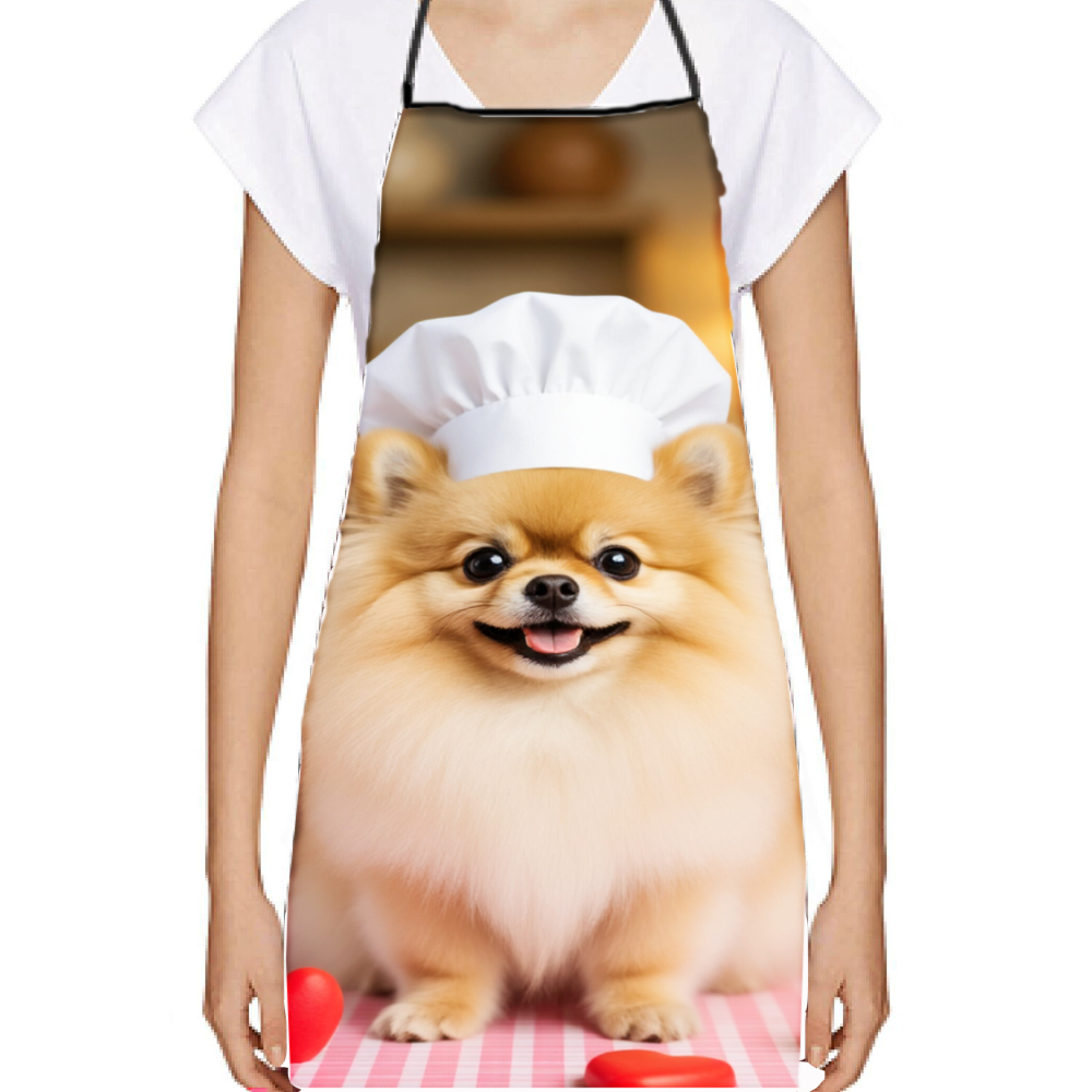 Cute Pomeranian Chef Apron, Fu - огляд і ціна Home Cooking Chef