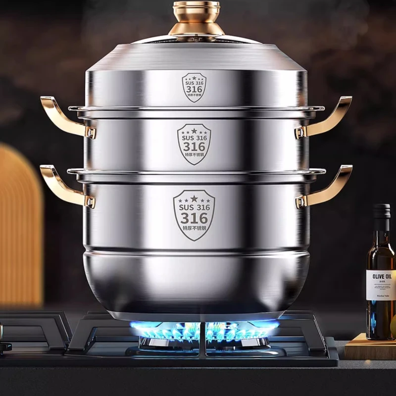 316 Stainless Steel Steam Pot  - огляд і ціна Home Cooking Classes