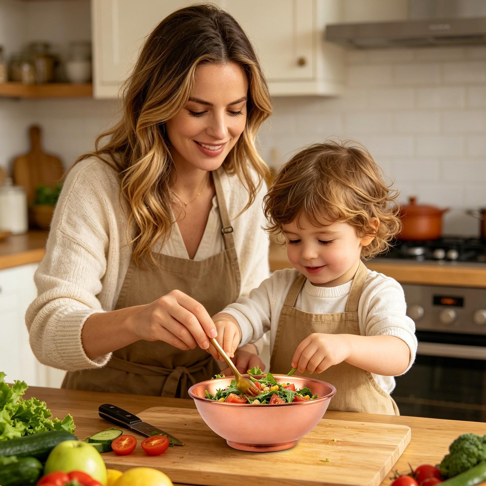 Copper Bowl Large Mixing Salad - огляд і ціна Home Cooking Chef