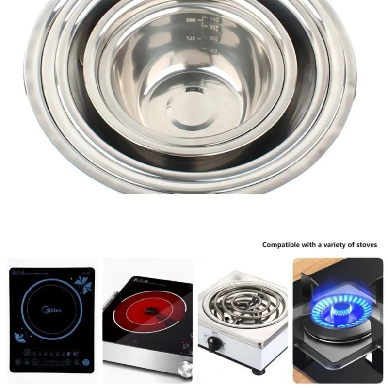 Stainless Steel Mixing Bowls P - огляд і ціна Home Cooking Classes