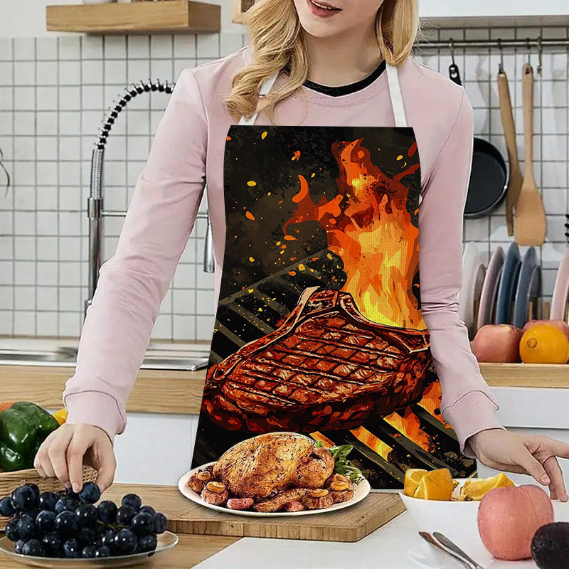 1pc BBQ Steak Apron with Flame - огляд і ціна Home Cooking Ideas