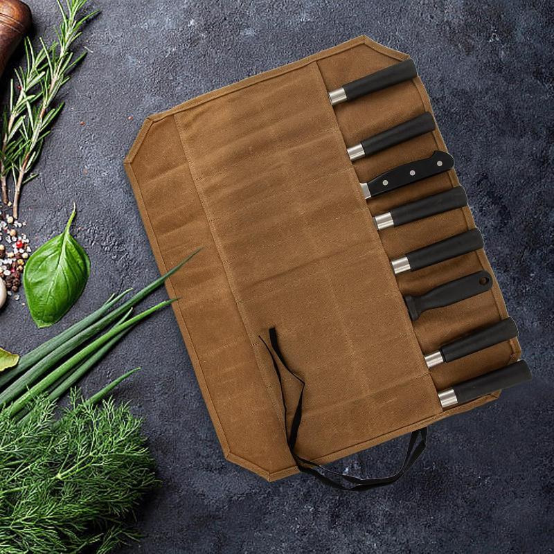 Canvas Knife Roll Storage Bag  - огляд і ціна Home Cooking Chef